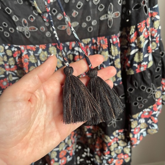 Free People Floral Bell Sleeve Dress Tunic - Picture 7 of 11